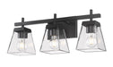 Vanity Z-Lite 819-3V-MB Matte Black Lauren 3 Light Vanity Z-Lite