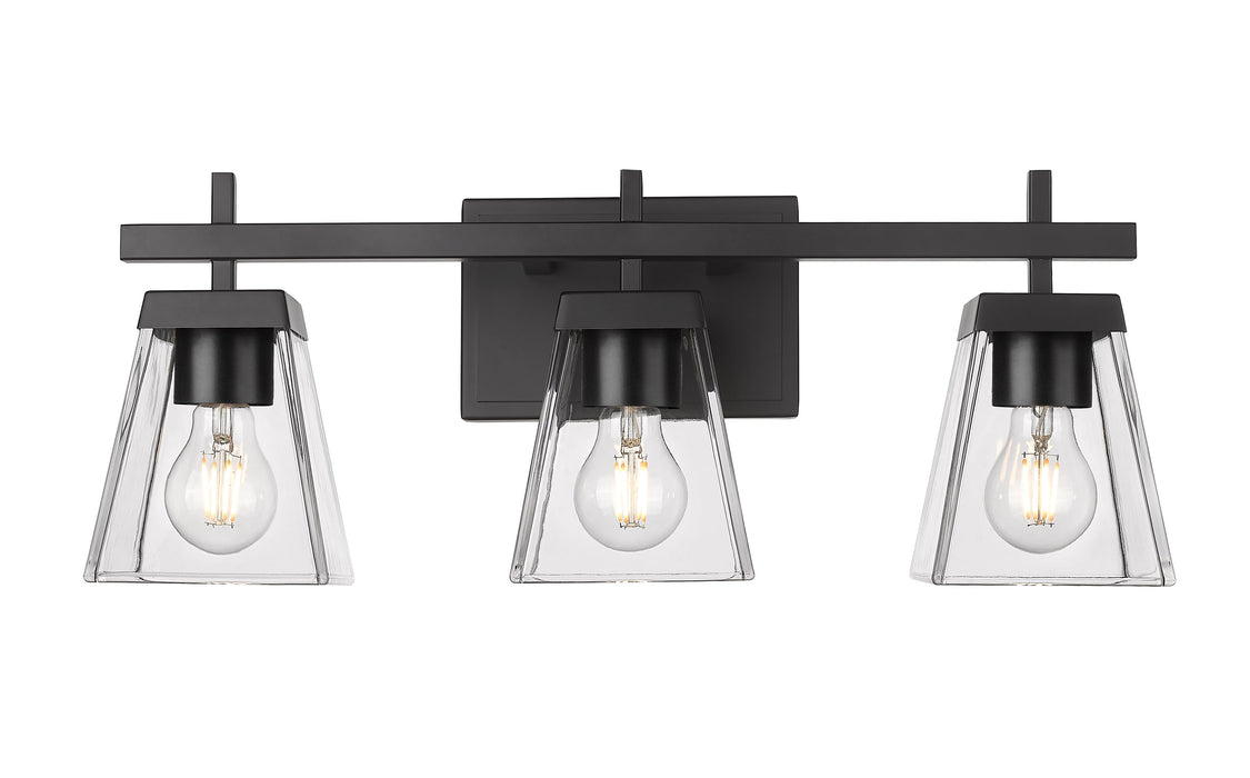 Vanity Z-Lite 819-3V-MB Matte Black Lauren 3 Light Vanity Z-Lite