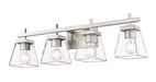 Vanity Z-Lite 819-4V-BN Brushed Nickel Lauren 4 Light Vanity Z-Lite