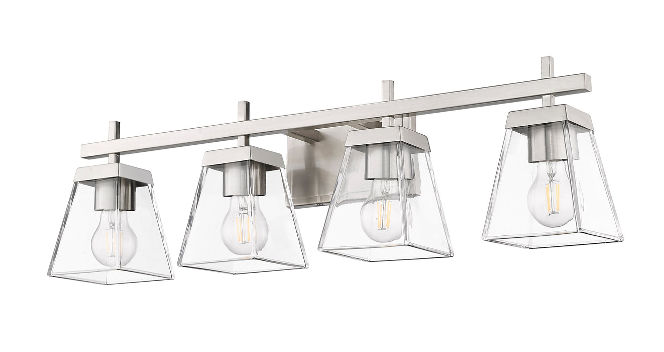 Vanity Z-Lite 819-4V-BN Brushed Nickel Lauren 4 Light Vanity Z-Lite