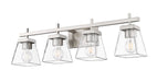 Vanity Z-Lite 819-4V-BN Brushed Nickel Lauren 4 Light Vanity Z-Lite