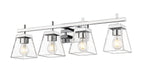 Vanity Z-Lite 819-4V-CH Chrome Lauren 4 Light Vanity Z-Lite