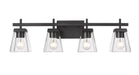 Vanity Z-Lite 819-4V-MB Matte Black Lauren 4 Light Vanity Z-Lite