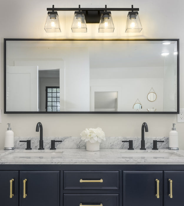 Vanity Z-Lite 819-4V-MB Matte Black Lauren 4 Light Vanity Z-Lite