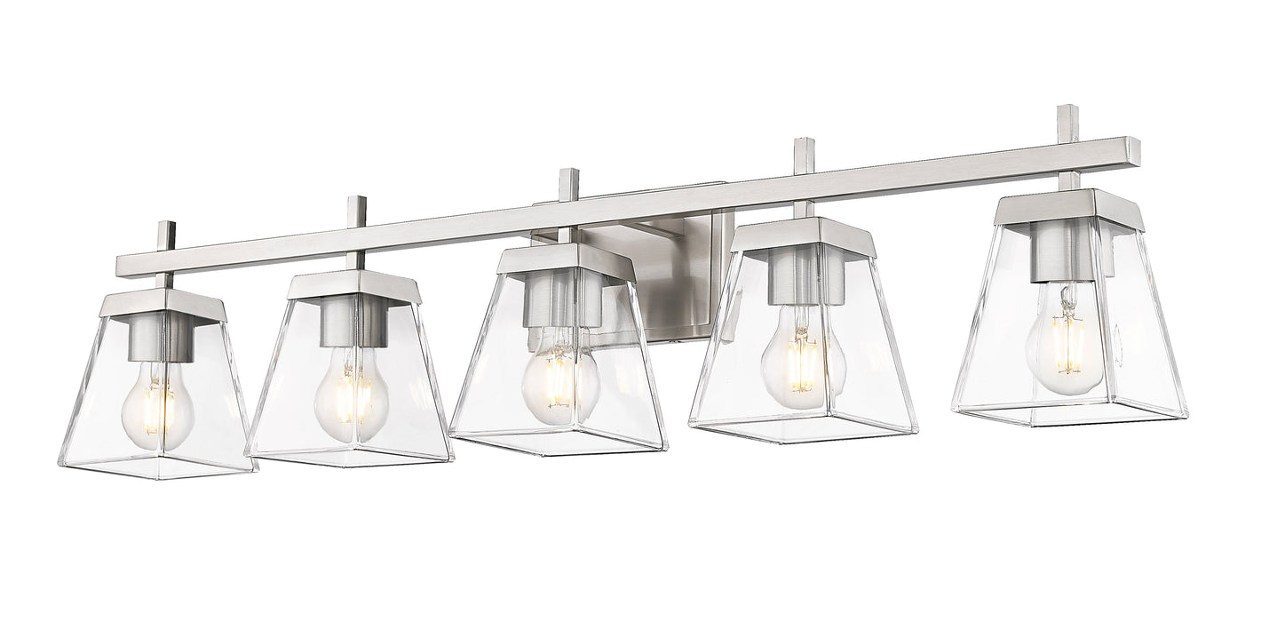 Vanity Z-Lite 819-5V-BN Brushed Nickel Lauren 5 Light Vanity Z-Lite