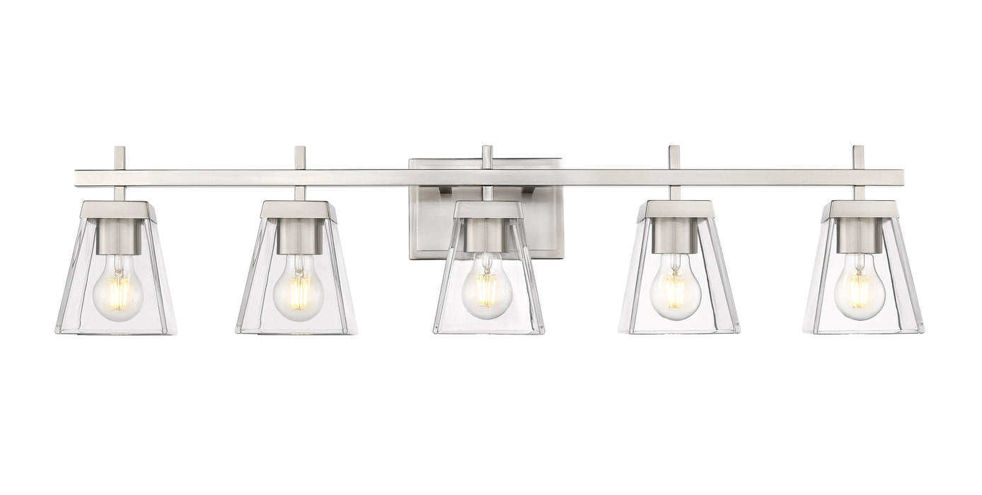 Vanity Z-Lite 819-5V-BN Brushed Nickel Lauren 5 Light Vanity Z-Lite