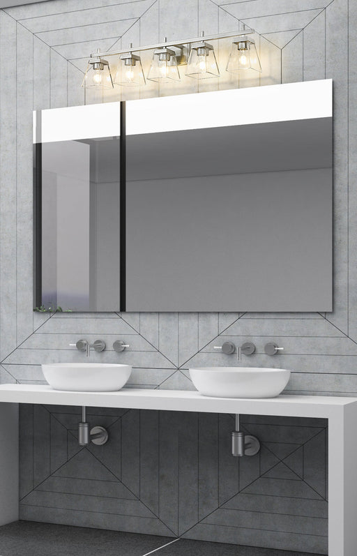 Vanity Z-Lite 819-5V-BN Brushed Nickel Lauren 5 Light Vanity Z-Lite