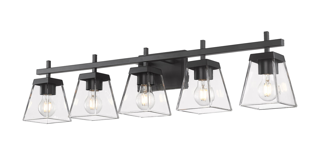 Vanity Z-Lite 819-5V-MB Matte Black Lauren 5 Light Vanity Z-Lite