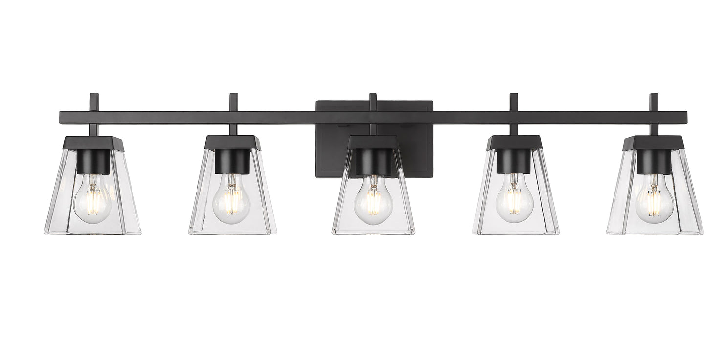 Vanity Z-Lite 819-5V-MB Matte Black Lauren 5 Light Vanity Z-Lite