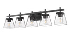 Vanity Z-Lite 819-5V-MB Matte Black Lauren 5 Light Vanity Z-Lite