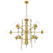 Eurofase 47223-011 Traiton 48" Gold Chandelier