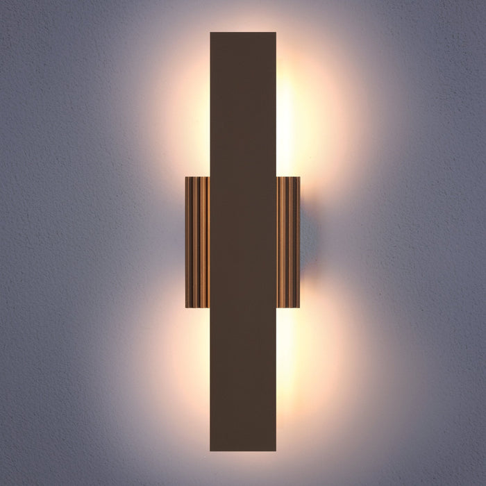 Exterior Wall Sconce Thesis 207721A Jacks 22 inch Architectural Bronze 5CCT LED Exterior Wall Sconce THESIS