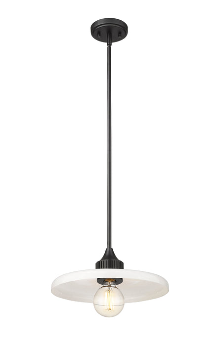 Pendant Z-Lite 820P14-MB Matte Black Paloma 1 Light Pendant Z-Lite