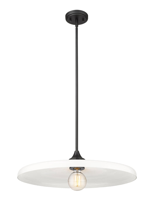 Pendant Z-Lite 820P24-MB Matte Black Paloma 1 Light Pendant Z-Lite
