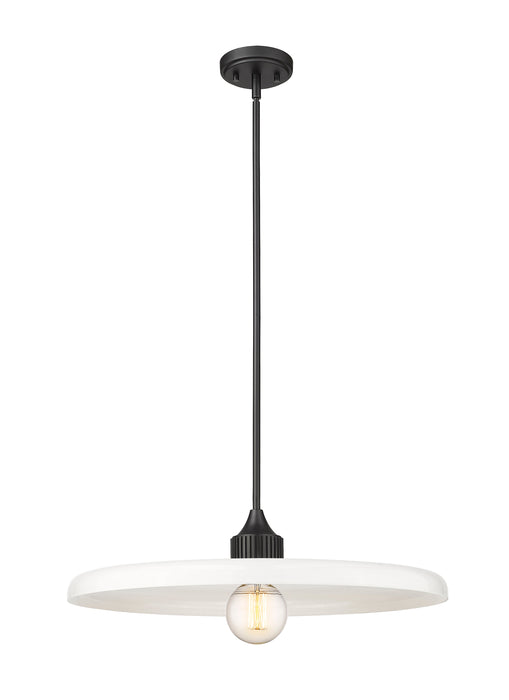 Pendant Z-Lite 820P24-MB Matte Black Paloma 1 Light Pendant Z-Lite