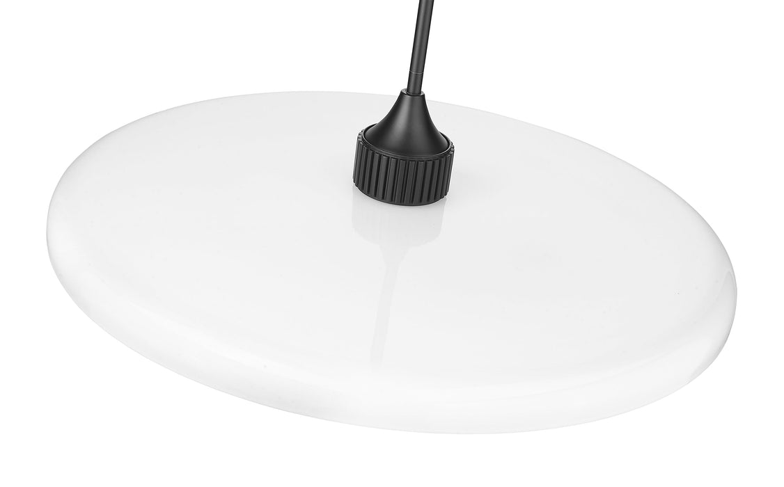 Pendant Z-Lite 820P24-MB Matte Black Paloma 1 Light Pendant Z-Lite