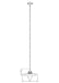 Pendant Z-Lite 821P14-BN Brushed Nickel Paloma 1 Light Pendant Z-Lite