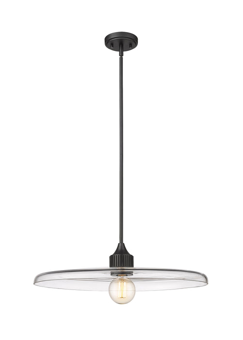 Pendant Z-Lite 821P24-MB Matte Black Paloma 1 Light Pendant Z-Lite