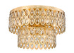 Flush Mount Z-Lite 822F20-HB Heirloom Brass Dealey 9 Light Flush Mount Z-Lite