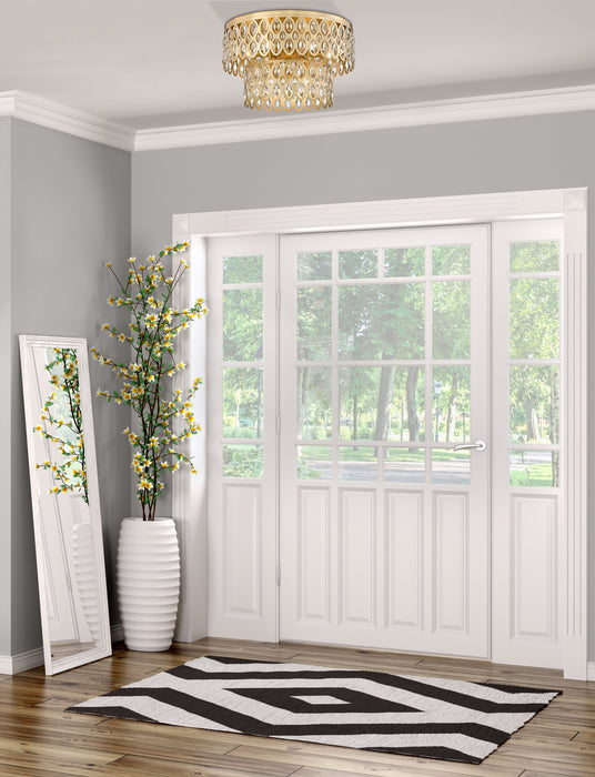 Flush Mount Z-Lite 822F20-HB Heirloom Brass Dealey 9 Light Flush Mount Z-Lite