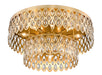 Flush Mount Z-Lite 822F24-HB Heirloom Brass Dealey 12 Light Flush Mount Z-Lite