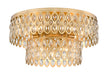 Flush Mount Z-Lite 822F24-HB Heirloom Brass Dealey 12 Light Flush Mount Z-Lite