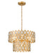 Pendant Z-Lite 822P15-HB Heirloom Brass Dealey 5 Light Pendant Z-Lite