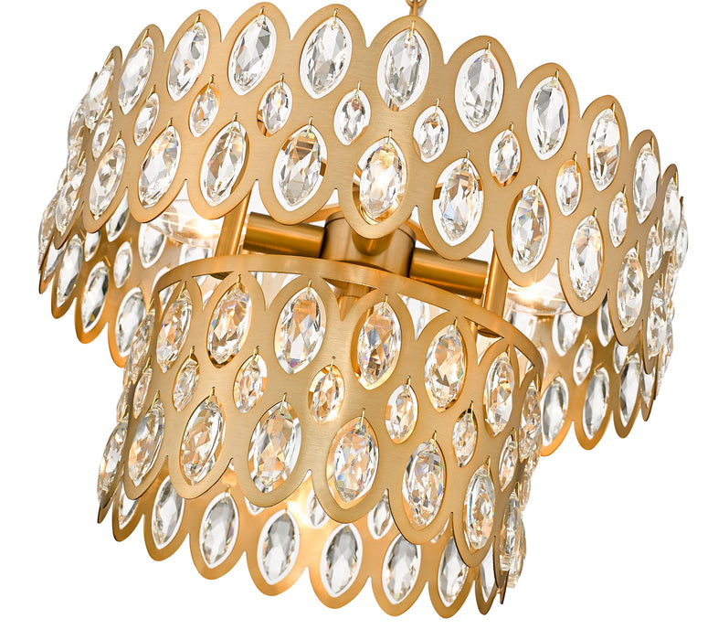 Pendant Z-Lite 822P15-HB Heirloom Brass Dealey 5 Light Pendant Z-Lite