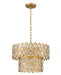 Pendant Z-Lite 822P15-HB Heirloom Brass Dealey 5 Light Pendant Z-Lite