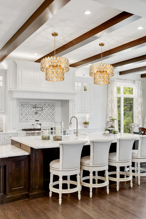 Pendant Z-Lite 822P15-HB Heirloom Brass Dealey 5 Light Pendant Z-Lite