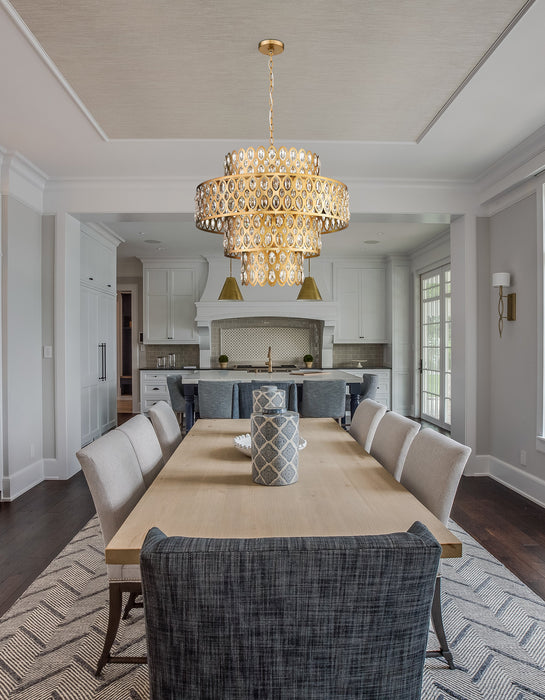 Chandelier Z-Lite 822P26-HB Heirloom Brass Dealey 13 Light Chandelier Z-Lite