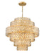 Chandelier Z-Lite 822P32-HB Heirloom Brass Dealey 17 Light Chandelier Z-Lite