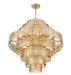 Chandelier Z-Lite 822P45-HB Heirloom Brass Dealey 25 Light Chandelier Z-Lite