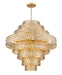 Chandelier Z-Lite 822P45-HB Heirloom Brass Dealey 25 Light Chandelier Z-Lite