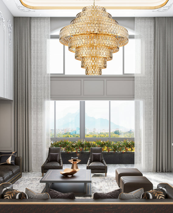 Chandelier Z-Lite 822P45-HB Heirloom Brass Dealey 25 Light Chandelier Z-Lite