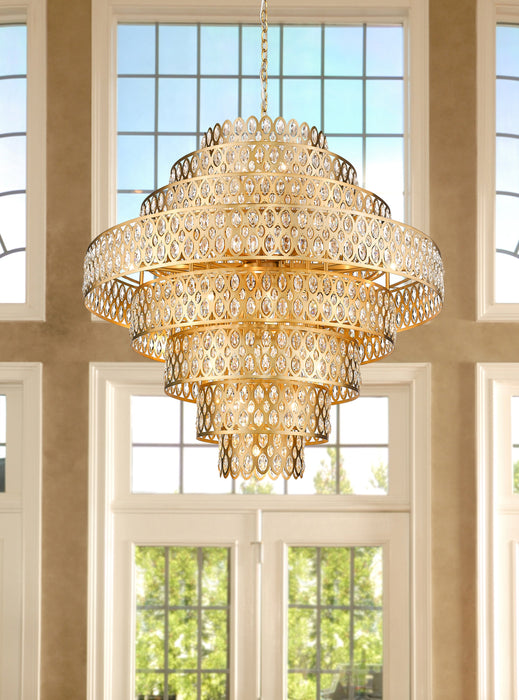 Chandelier Z-Lite 822P45-HB Heirloom Brass Dealey 25 Light Chandelier Z-Lite