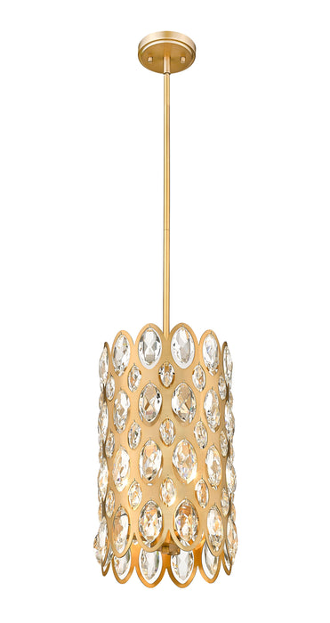 Pendant Z-Lite 822P9-HB Heirloom Brass Dealey 3 Light Pendant Z-Lite