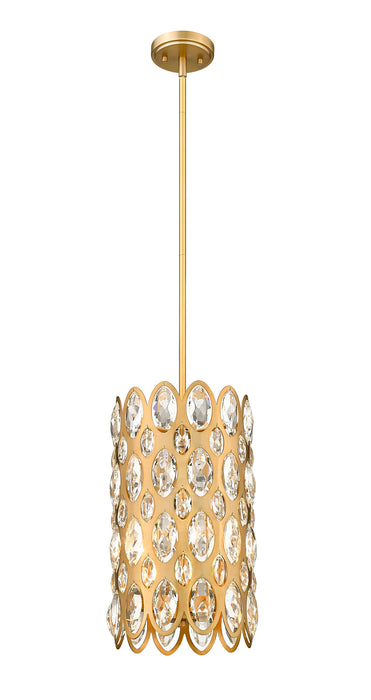 Pendant Z-Lite 822P9-HB Heirloom Brass Dealey 3 Light Pendant Z-Lite