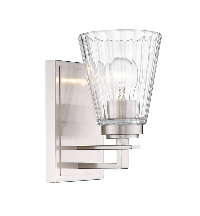Wall Sconce Z-Lite 823-1S-BN Brushed Nickel Lyna 1 Light Wall Sconce Z-Lite