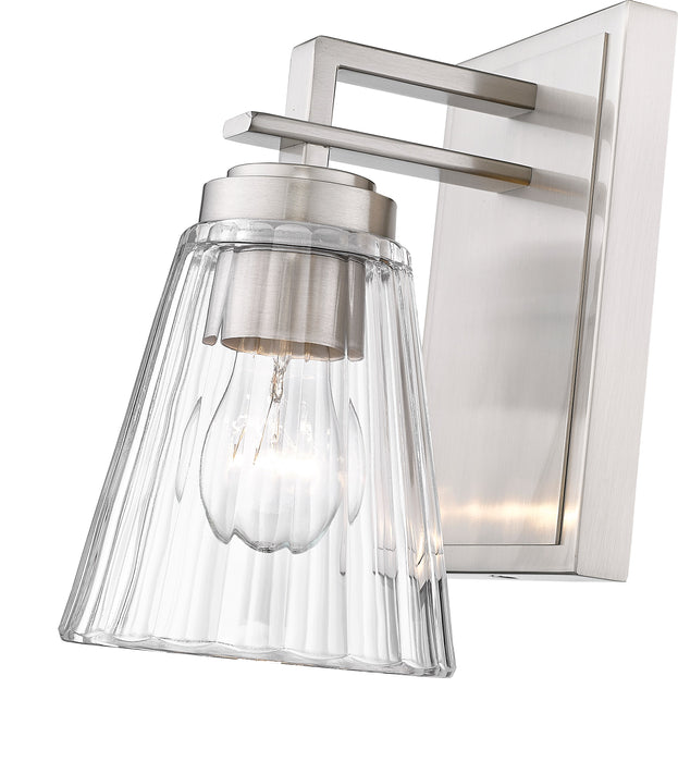 Wall Sconce Z-Lite 823-1S-BN Brushed Nickel Lyna 1 Light Wall Sconce Z-Lite