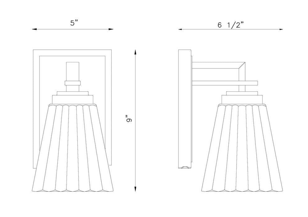 Wall Sconce Z-Lite 823-1S-BN Brushed Nickel Lyna 1 Light Wall Sconce Z-Lite