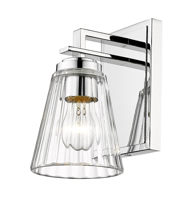 Wall Sconce Z-Lite 823-1S-CH Chrome Lyna 1 Light Wall Sconce Z-Lite