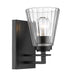 Wall Sconce Z-Lite 823-1S-MB Matte Black Lyna 1 Light Wall Sconce Z-Lite