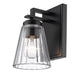 Wall Sconce Z-Lite 823-1S-MB Matte Black Lyna 1 Light Wall Sconce Z-Lite