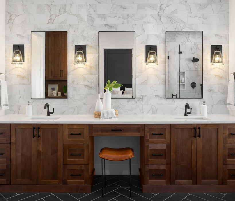 Wall Sconce Z-Lite 823-1S-MB Matte Black Lyna 1 Light Wall Sconce Z-Lite