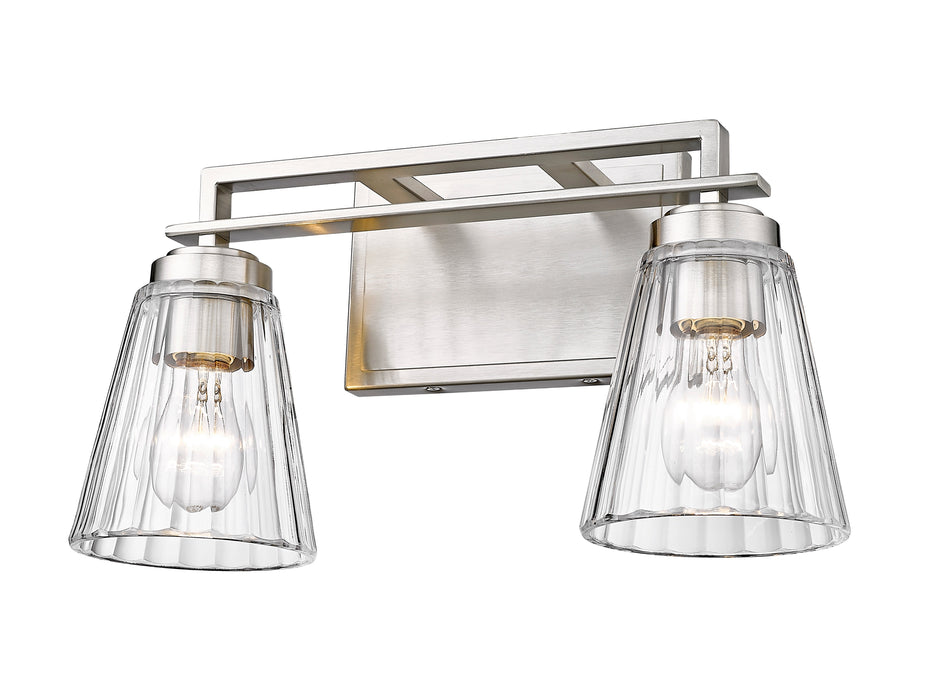 Vanity Z-Lite 823-2V-BN Brushed Nickel Lyna 2 Light Vanity Z-Lite