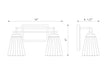 Vanity Z-Lite 823-2V-CH Chrome Lyna 2 Light Vanity Z-Lite