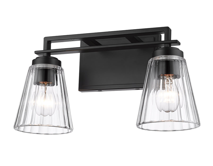 Vanity Z-Lite 823-2V-MB Matte Black Lyna 2 Light Vanity Z-Lite