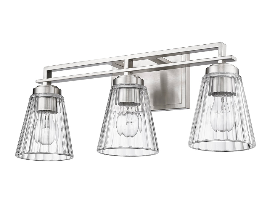 Vanity Z-Lite 823-3V-BN Brushed Nickel Lyna 3 Light Vanity Z-Lite