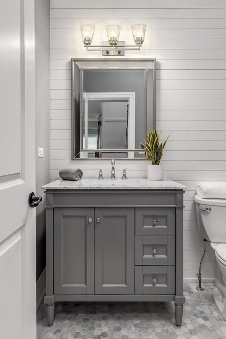 Vanity Z-Lite 823-3V-BN Brushed Nickel Lyna 3 Light Vanity Z-Lite